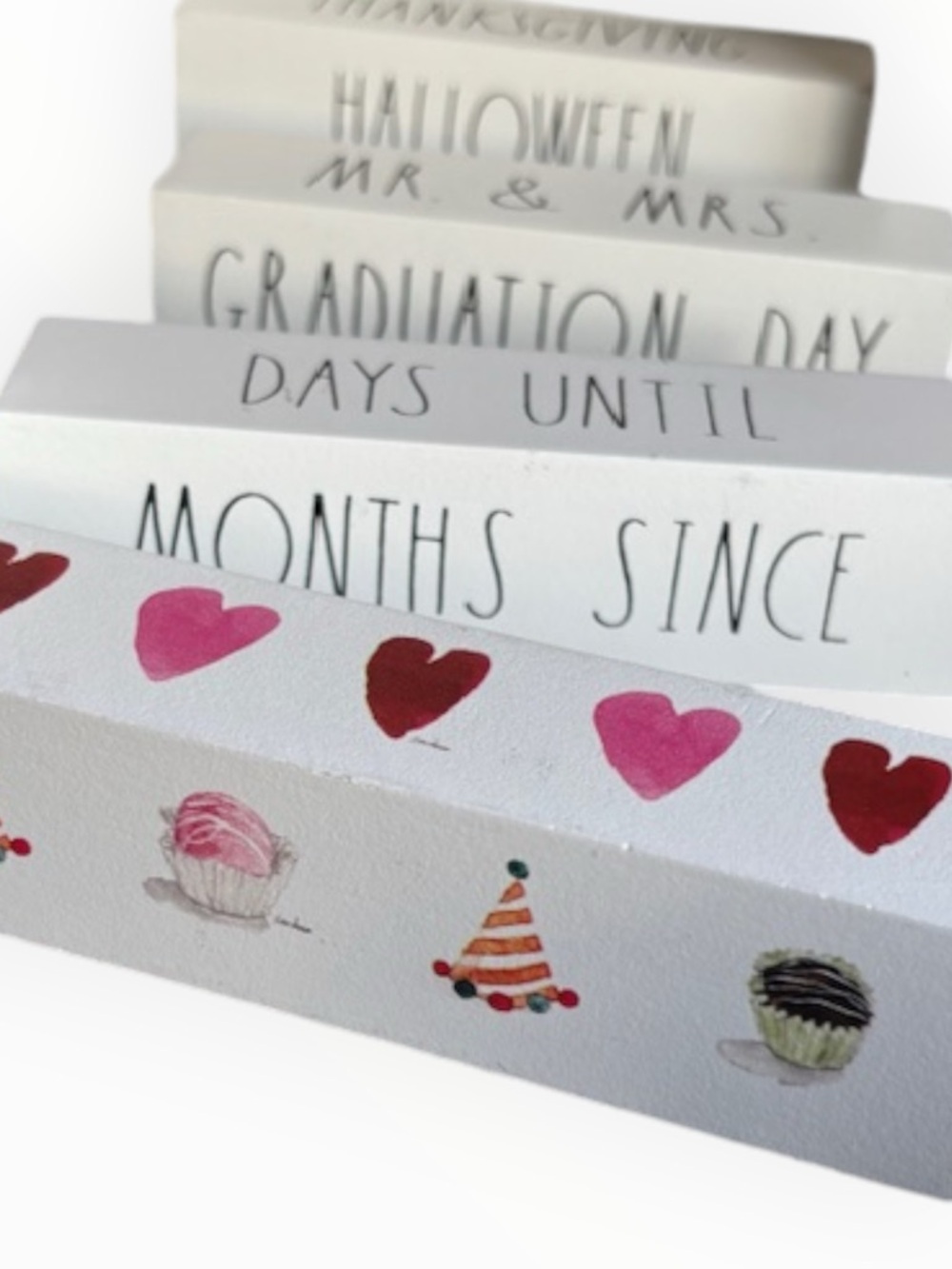 Rae Dunn Countdown Block Set Wedding Holiday Days Until Calendar Decor - Picture 8 of 13